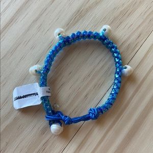 Blue Beaded Kids Bracelet
